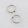 FIXED BALL NOSE HOOP 316L SURGICAL STEEL